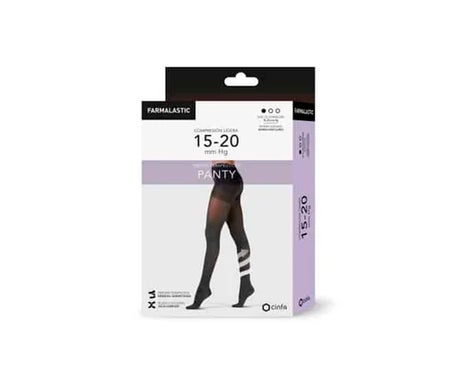 Farmalastic Pantimedia 15 20mm Negro Talla S