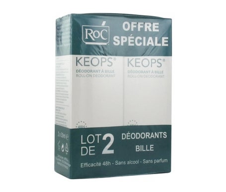 Roc® Keops Desodorante Sin Alcohol Roll-on 2x30ml