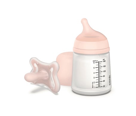 Suavinex Zero Zero Pack Inicial Recién Nacido Chupete + Biberón 180ml
