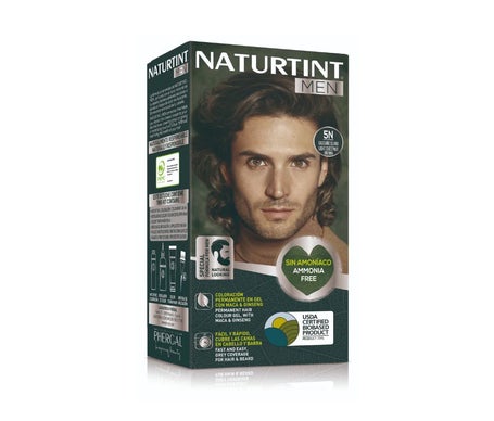 Naturtint Men Gel Coloracion Permanente 5N Castaño Claro 170ml