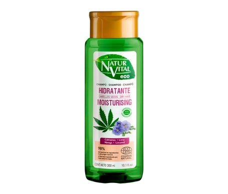 NaturVital Eco Hidratante Cáñamo y Lino Champú 300 ml