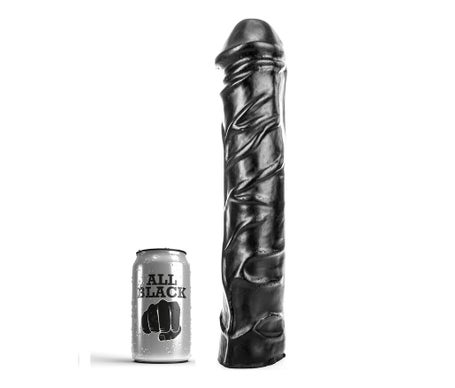 All Black Dildo Gigante Fisting Suave 32cm 1ud