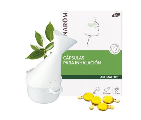 Pranarôm Aromaforce Set Inhalador + Cápsulas Inhalación BIO 15caps