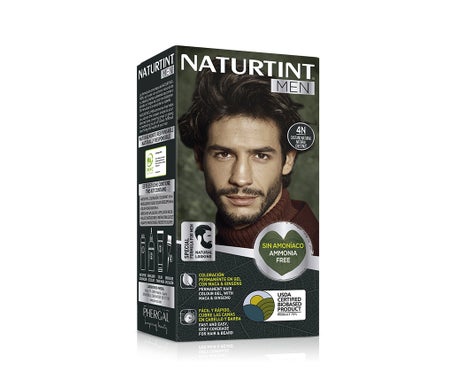 Naturtint Men Gel Coloracion Permanente 4N Castaño Natural 170ml