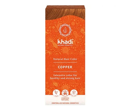Khadi Herbal Color Cobre Brillante Rubio y Rojizo 100g
