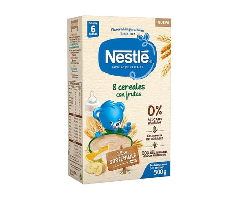 Nestle 8 Cereales con Frutas +6M 500g