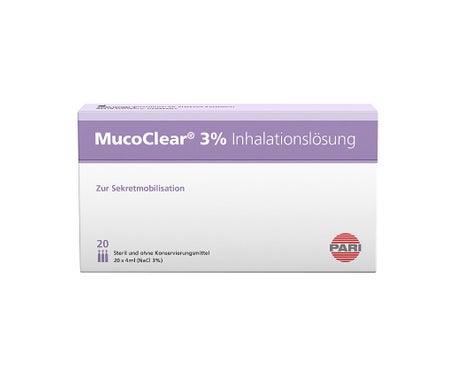 Pari Mucoclear 3% Solución Inalatória Salina Hipertónica 20x4ml