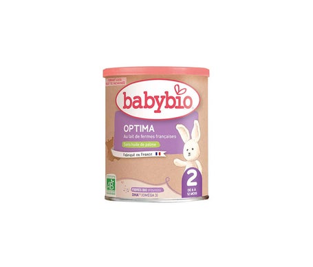 BabyBio Optima 2 con Fibras 6-12 Meses 400 g