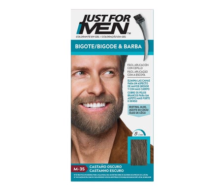 Just For Men gel Colorante Castaño Oscuro Bigote y Barba 30ml