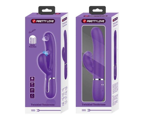 Pretty Love Perlita Vibrador Punto G 3 en 1 Multifunción Morado 1ud