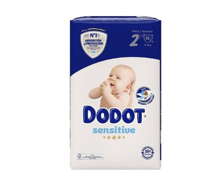 Dodot Pañales Sensitive Talla 2 Recién Nacidos 4-8Kg 58uds