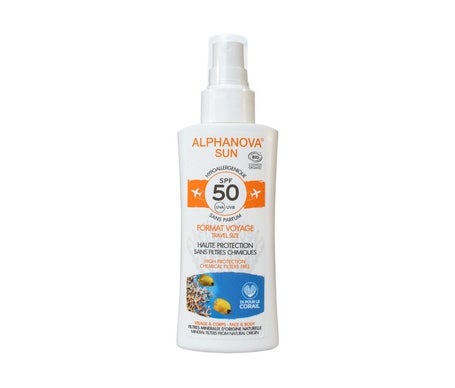 Alphanova Sun Bio Spf50 Viaje en spray 90g