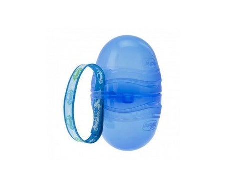 Chicco Portachupetes Doble Azul