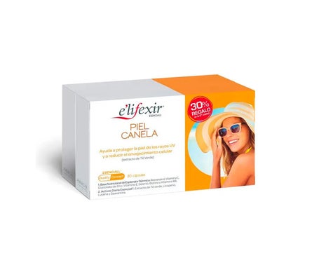 'E''lifexir Piel canela Pack de 2 Envases x 40 Cápsulas'