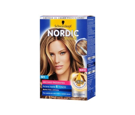 Schwarzkopf Kit Tinte Nordic Blonde M1 Mechas Radiantes