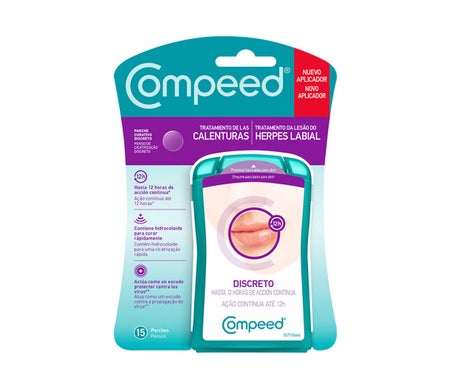 Compeed Tratamiento Calenturas - Herpes Labial Discreto 15uds
