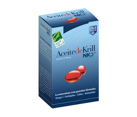 100% Natural Aceite De Krill Nko 80 perlas de 500mg