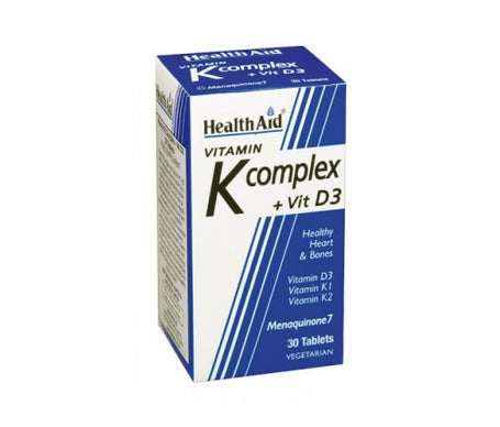 Healthaid Vitamina K Comprimidoslex + Vitamina D3 30 Comprimidos | Natural Doctor