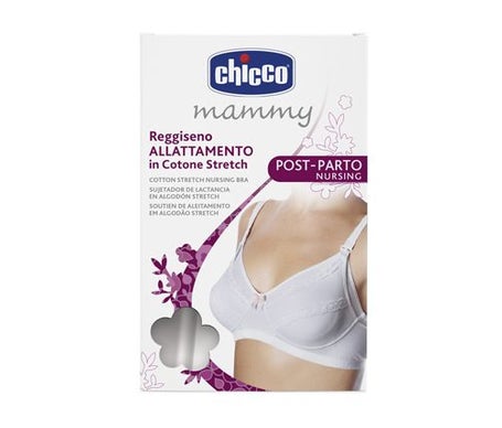 Chicco Mammy Sujetador de Lactancia Algodon Elástico Blanco 3D 1ud