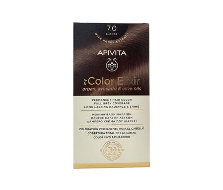 Apivita tinte permanente 7.0 rubio