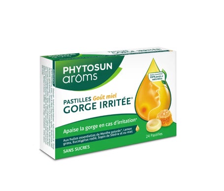 Phytosun Arôms Gorge Irritée Miel 24 pastilles