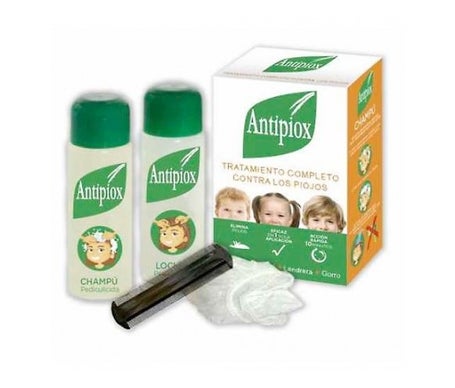 Antipiox Pack Champu Y Locion Pediculicida Con Liendreda Y Gorro