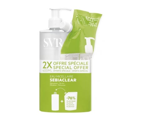 Svr Pack Sebiaclear Agua Micelar + Recarga 1ud