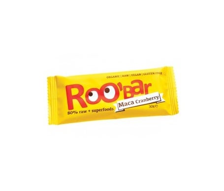 Roo'Bar Barritas Maca Arándanos Bio 30g