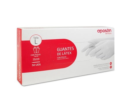Aposan Guantes Látex L 50pares