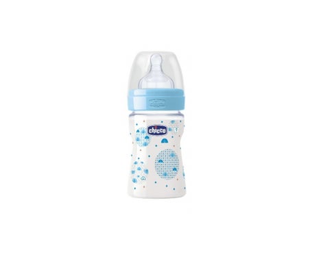 Chicco Biberón Perfect 5 1f Silicona Azul 150ml