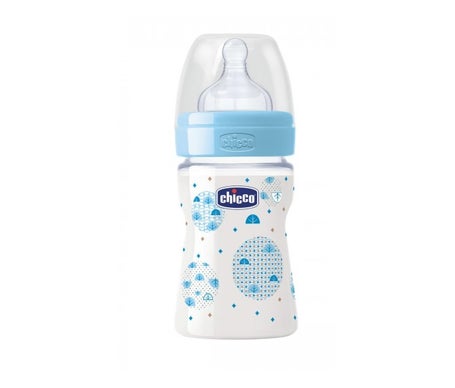 Chicco Biberón Perfect 5 1f Silicona Azul 150ml