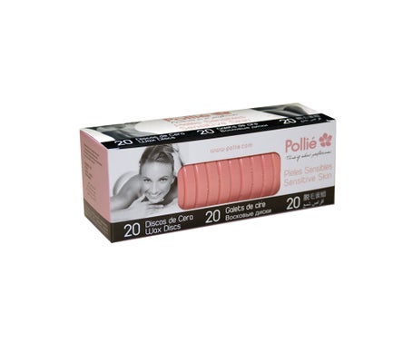 Eurostil Pollié Discos Cera Caliente Rosa Piel Sensible 20uds
