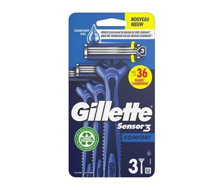 Gillette Sensor 3 Comfort Afeitadora Desechable 3uds