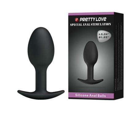Pretty Love Plug Anal Silicona 6.5 Cm Negro 1ud