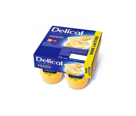 Delical Crema Dessert Vainilla Sin Lactosa 4x200g