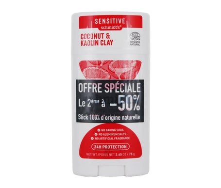 'Schmidt''s Set Sensitive Deodorant Coconut & Kaolin Clay 2x75g'