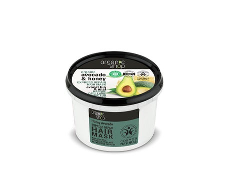 Organic Shop Mascarilla Capilar Reparador Miel Aguacate 250ml