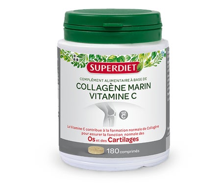 Superdiet Colágeno Marino Vitamina C 180comp
