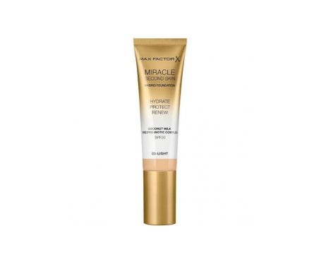 Max Factor Miracle Touch Second Skin (30ml) 03 Light - Bases de maquillaje