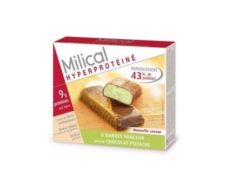 Milical - Hyperprotein Chocolate Pistacchio Barretta al cioccolato iperproteica