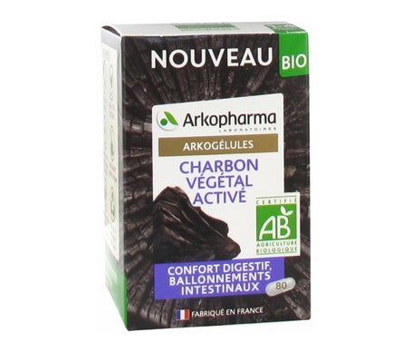 Arkopharma Carbón Vegetal Activo Bio 80caps