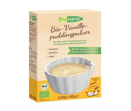 Frusano Pudin Organico en Polvo de Vainilla 180g