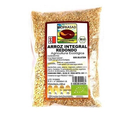 Bioprasad Riso rotondo integrale senza glutine 1Kg