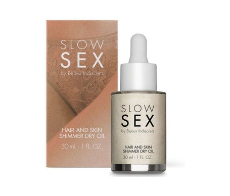 Bijoux Indiscrets Slow Sex Hair and Skin Shimmer Dry Oil 30ml