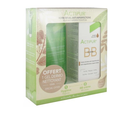 Actipur Set BB Tinted Cream Dore + Gel Dermolimpiador