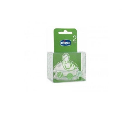 Chicco® Tetina step up 2 Silicona boca ancha flujo regulable 4M+ 2uds