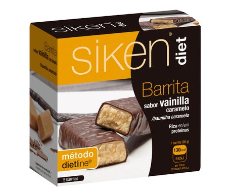 Sikendiet Barrita Vainilla Caramelo 5uds