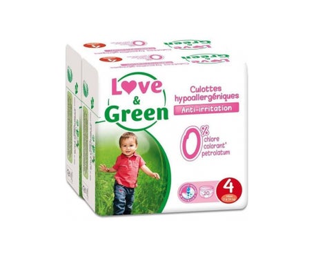 Comprar en oferta Love & Green Hypoallergenic nappies size 4 (7-14 kg)