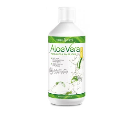 Erba Vita Pulpa y Jugo Puro de Aloe Vera 1L