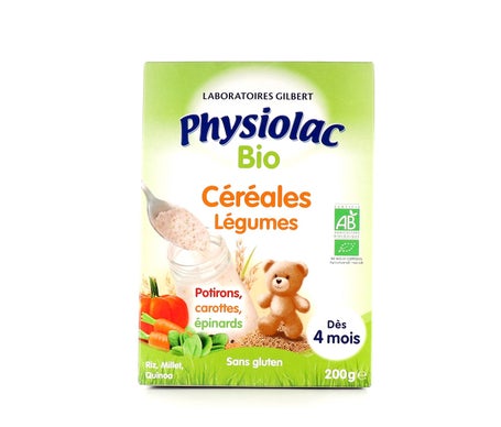 Physiolac Organic vegetable cereals (200g) - Alimentación del bebé